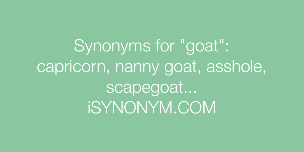 Synonyms goat