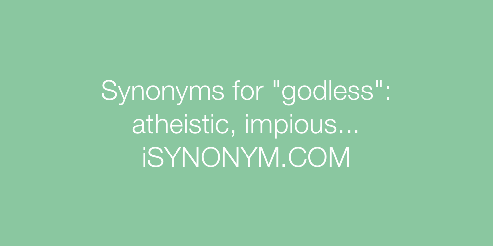 Synonyms godless