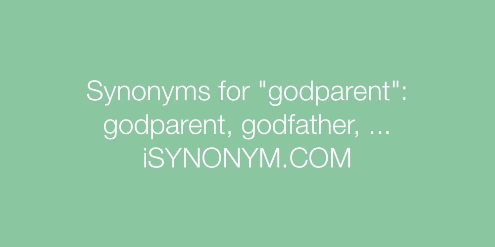 Synonyms godparent