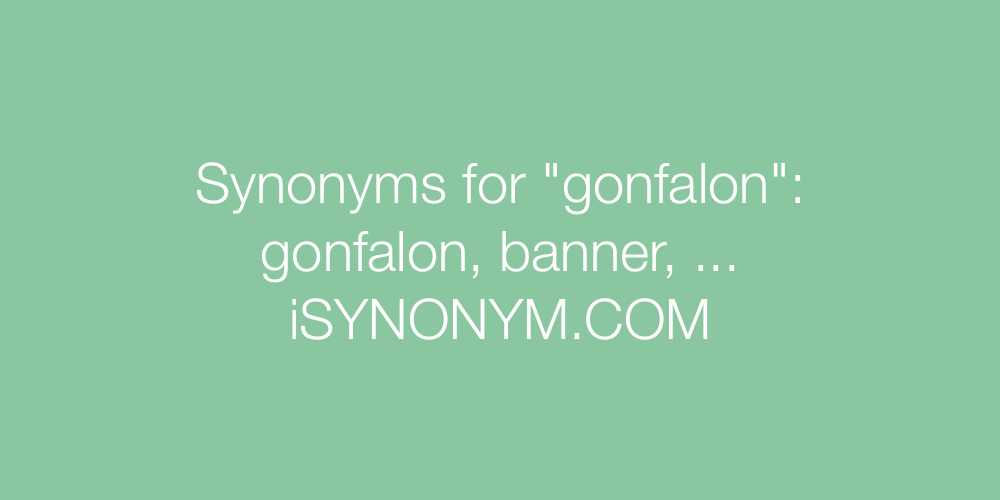 Synonyms gonfalon