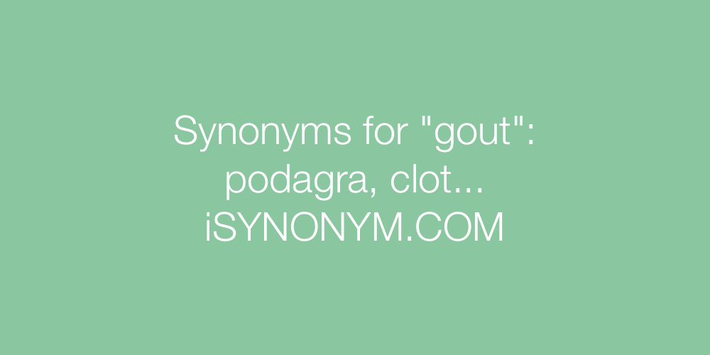 Synonyms gout