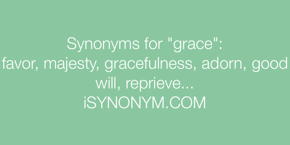 Synonyms grace