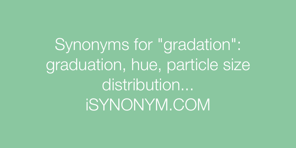 Synonyms gradation