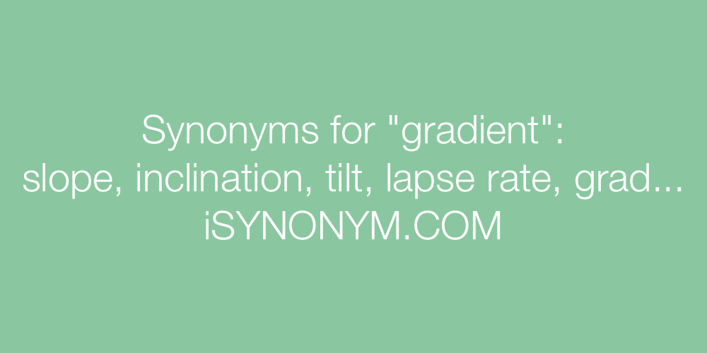 Synonyms gradient