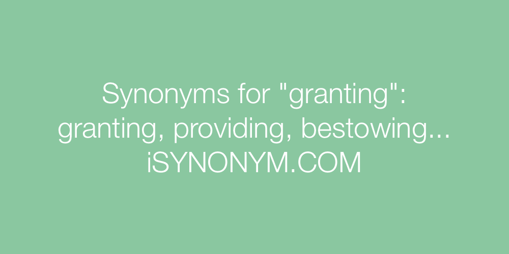 Synonyms granting