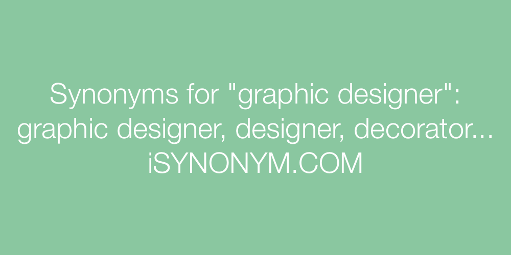 Synonyms graphic designer