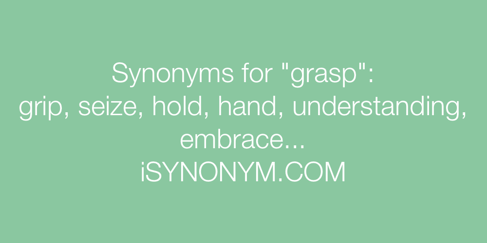 Synonyms grasp