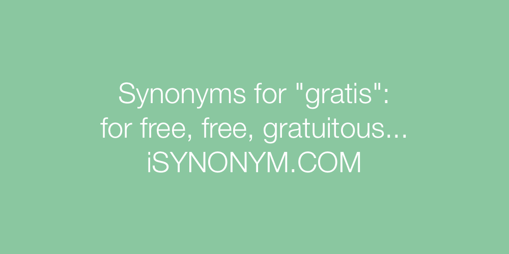Synonyms gratis