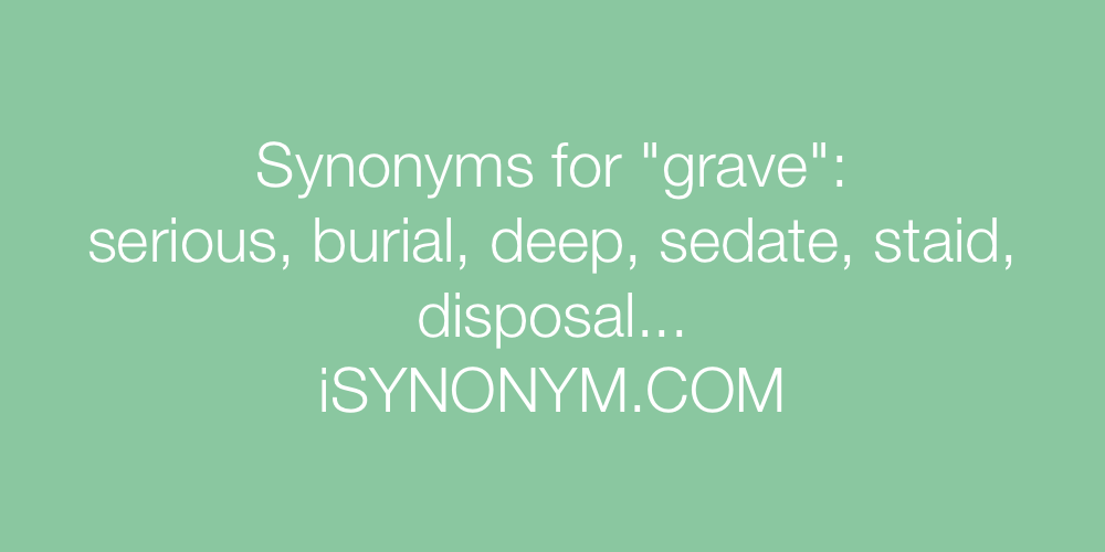 Synonyms grave