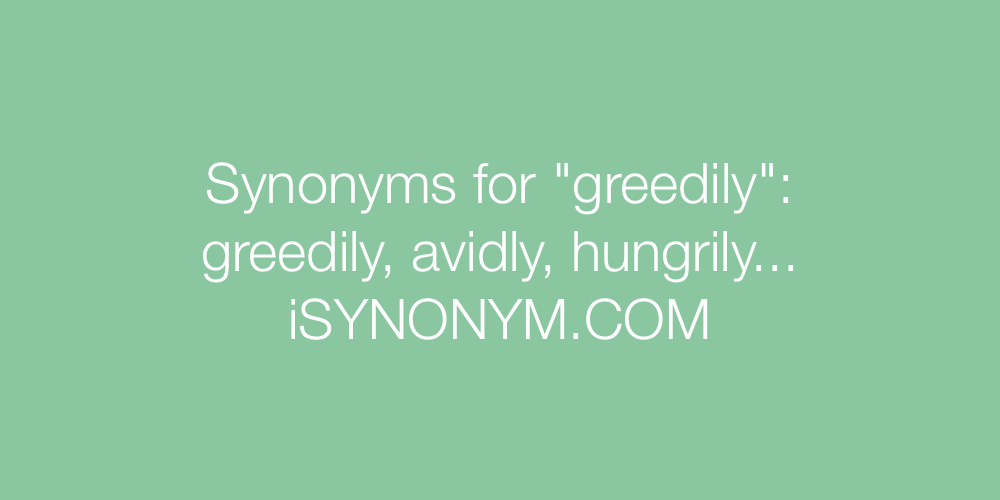 Synonyms greedily