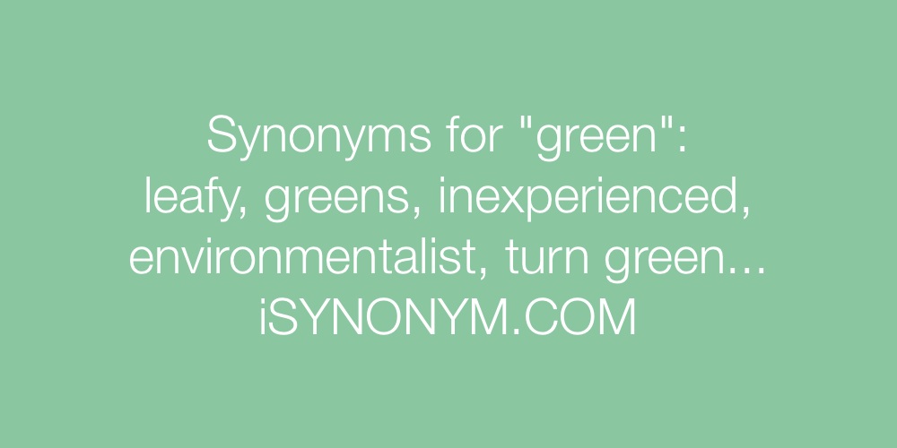 Synonyms green