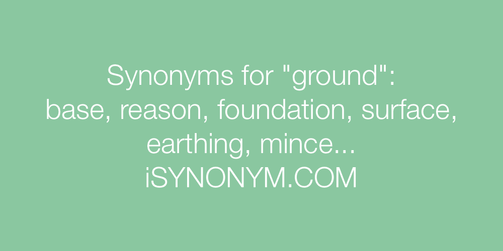 Synonyms ground