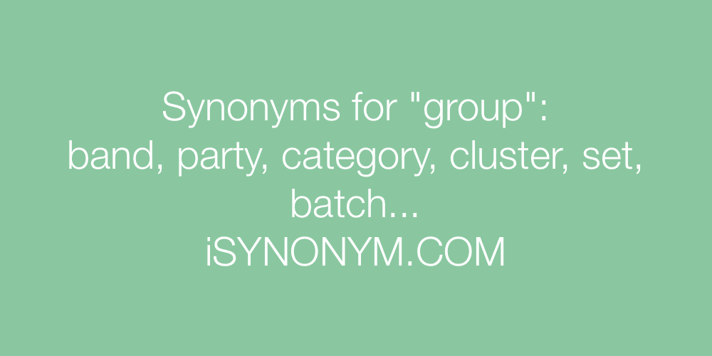 Synonyms group