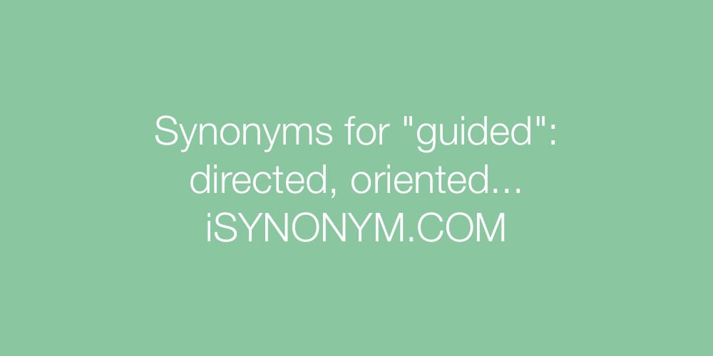 Synonyms guided