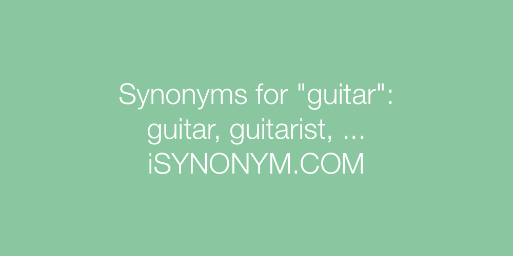Synonyms guitar