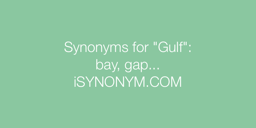 Synonyms Gulf