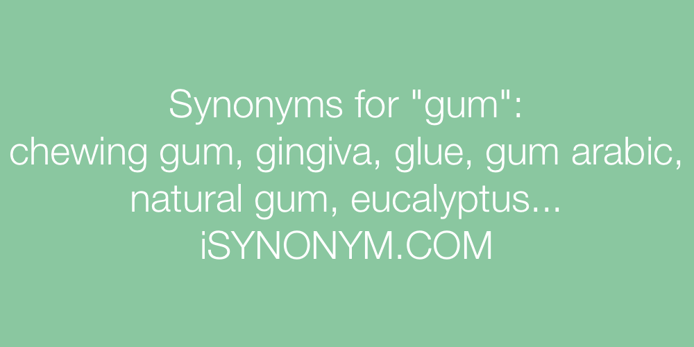 Synonyms gum