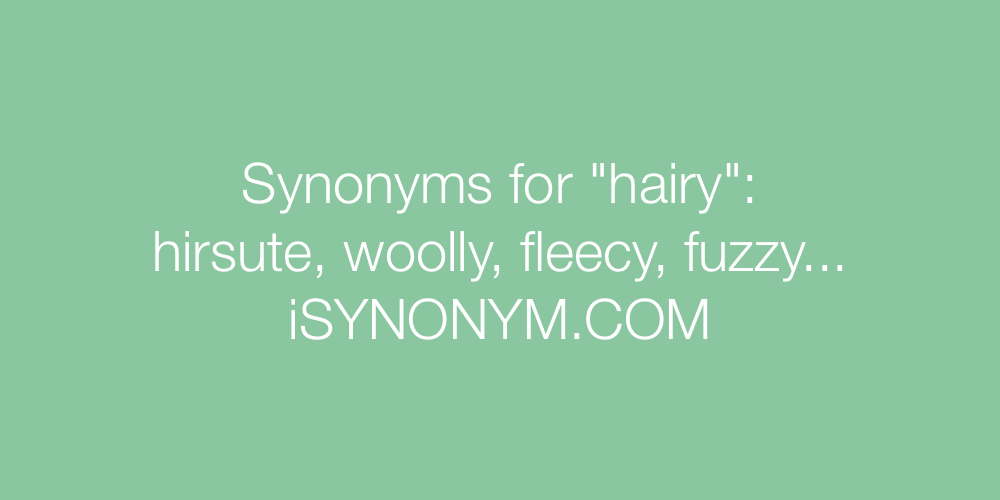 Synonyms hairy