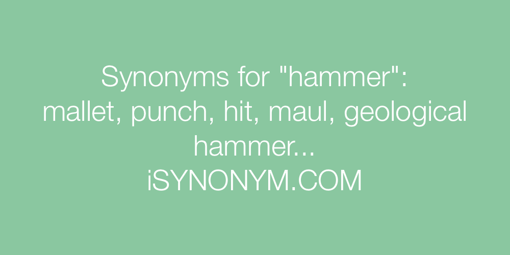 Synonyms hammer