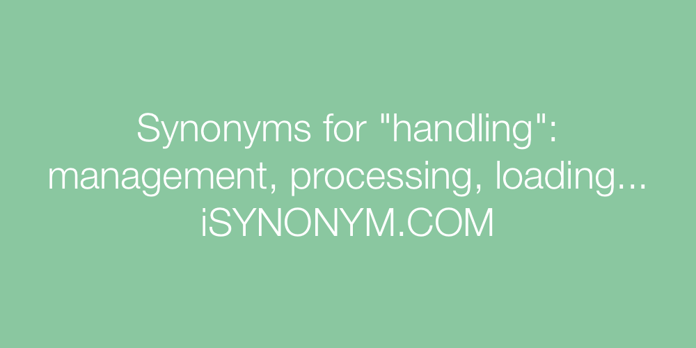 Synonyms handling