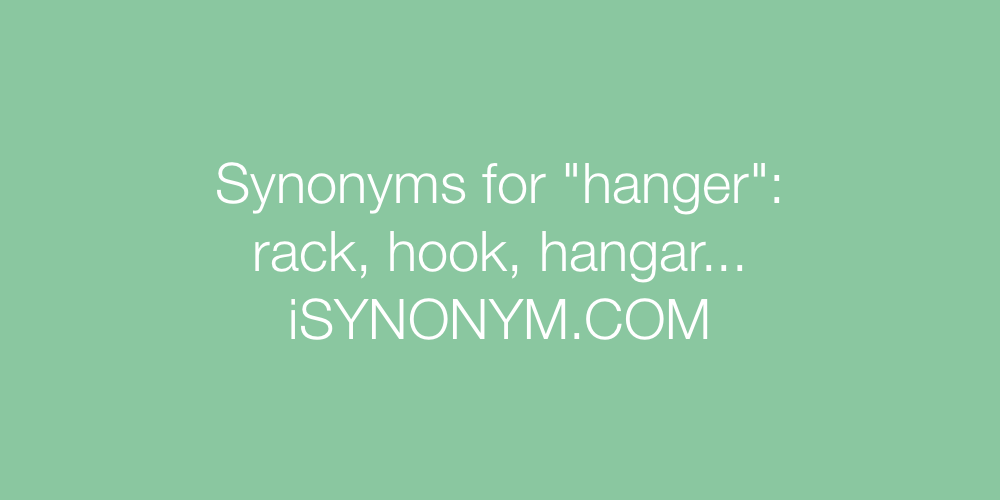 Synonyms hanger