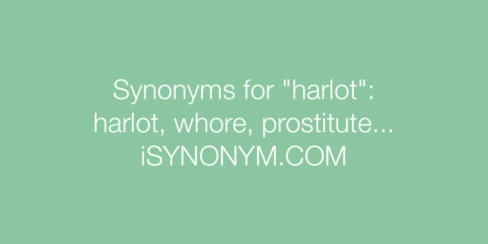 Synonyms harlot