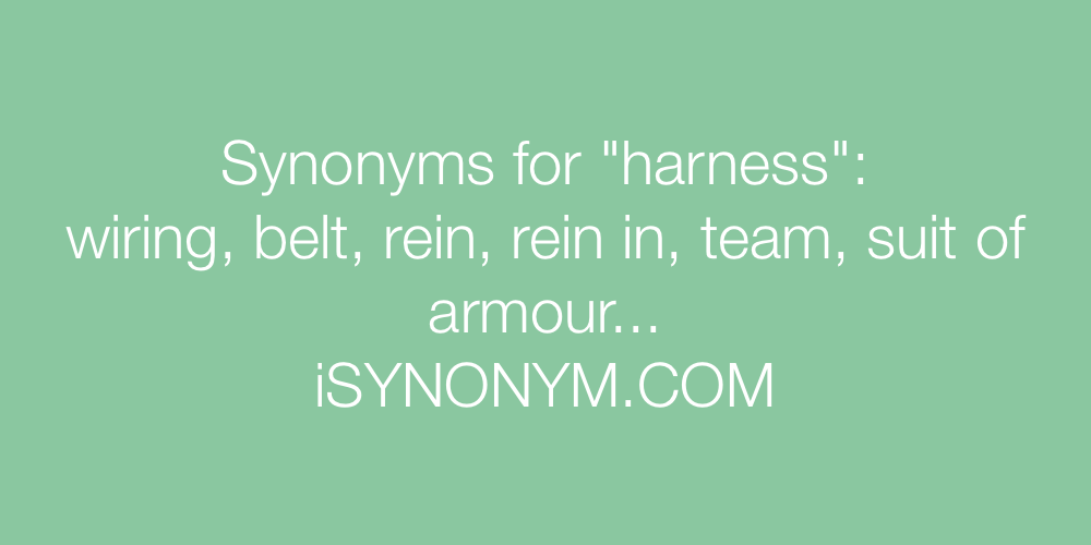 Synonyms harness