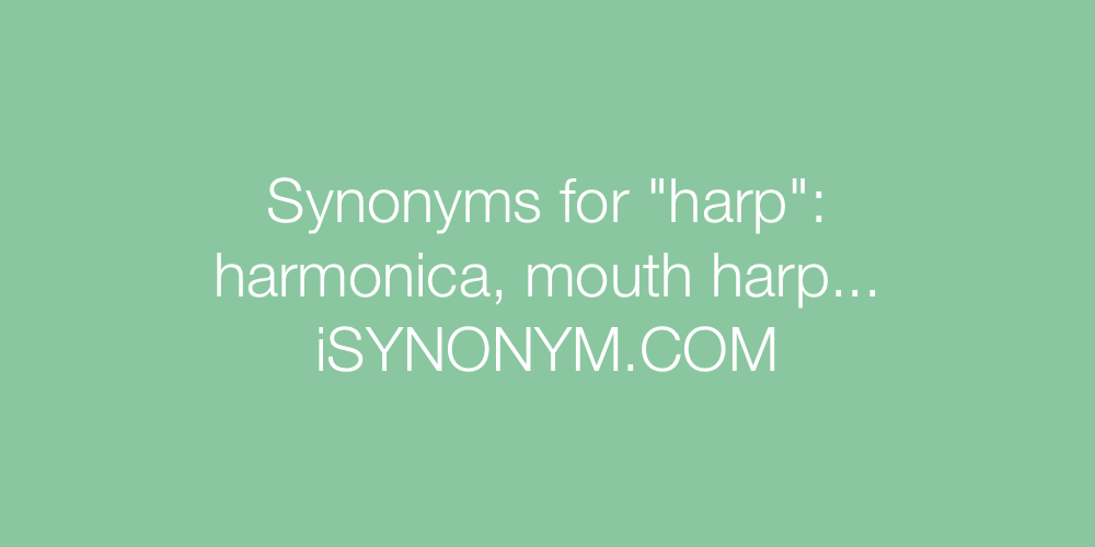 Synonyms harp