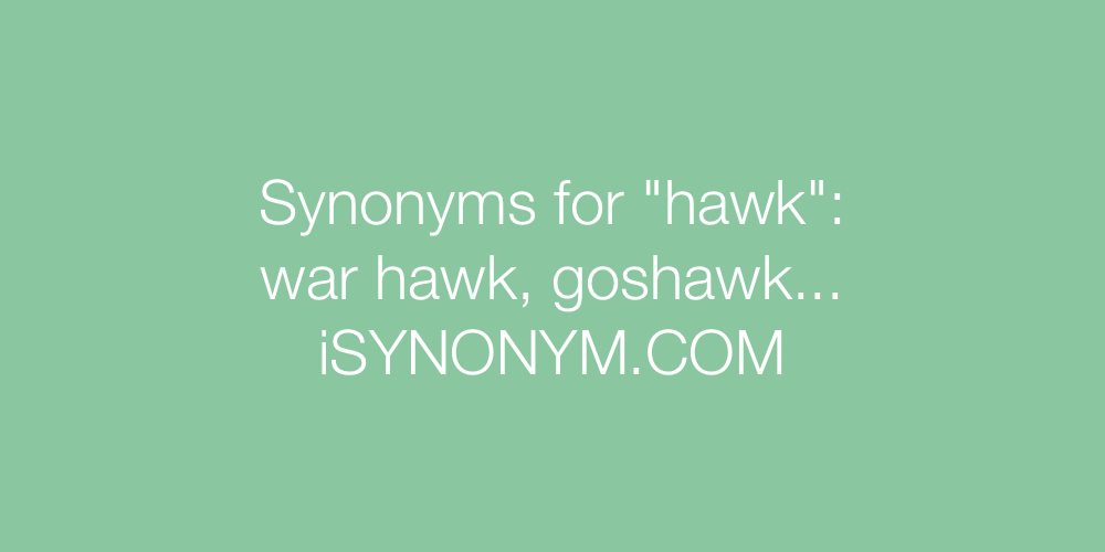 Synonyms hawk
