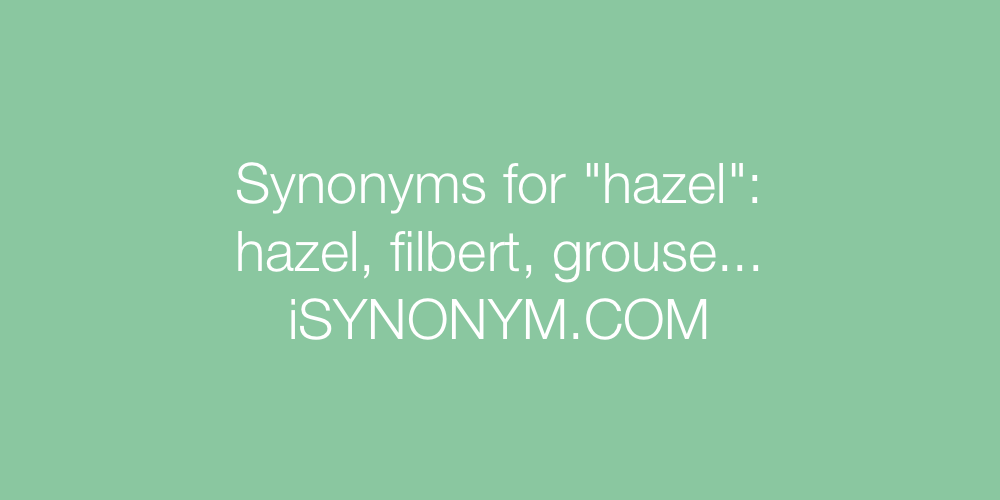 Synonyms hazel