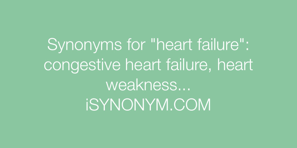 Synonyms heart failure