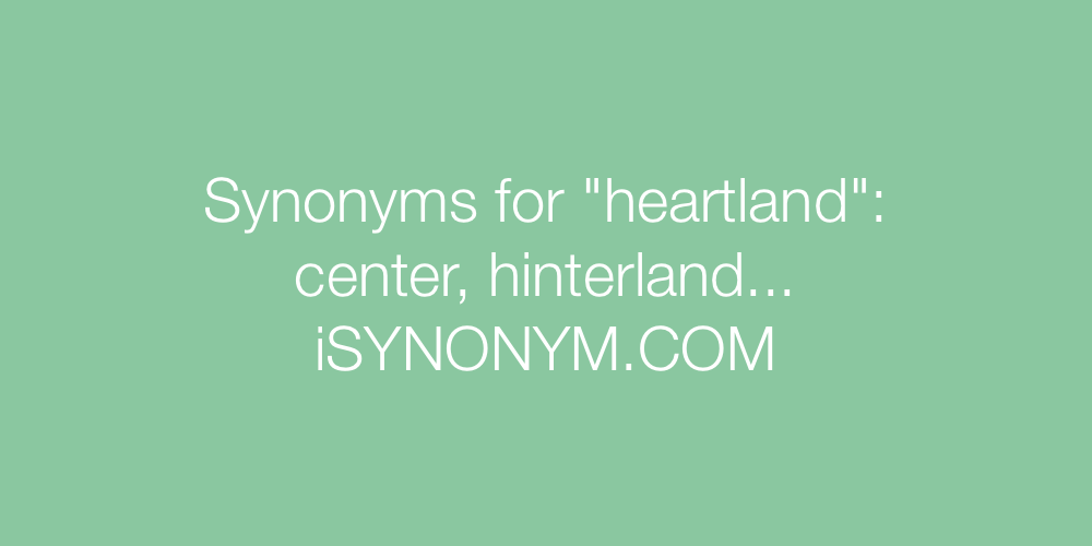 Synonyms heartland