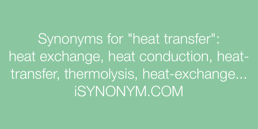 Synonyms heat transfer