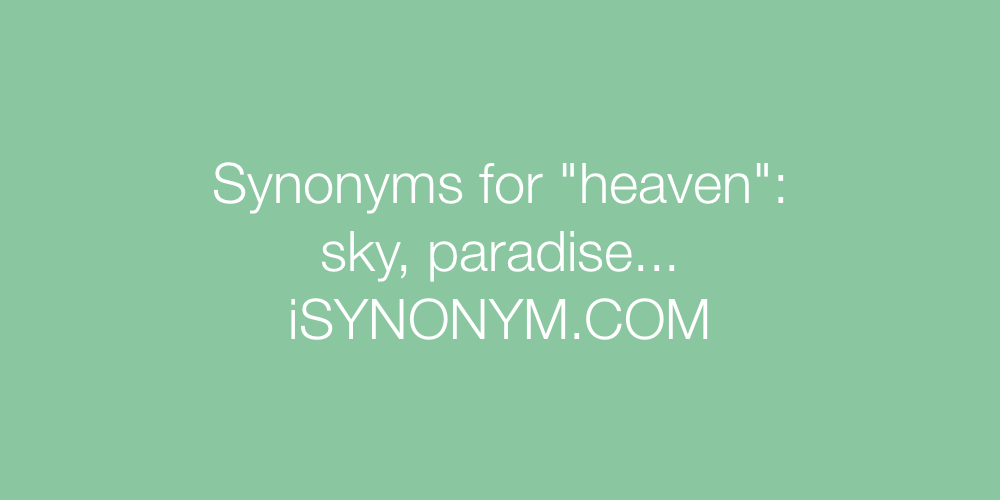 Synonyms heaven