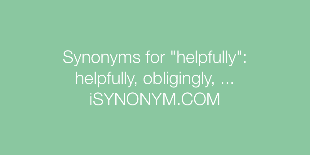 Synonyms helpfully