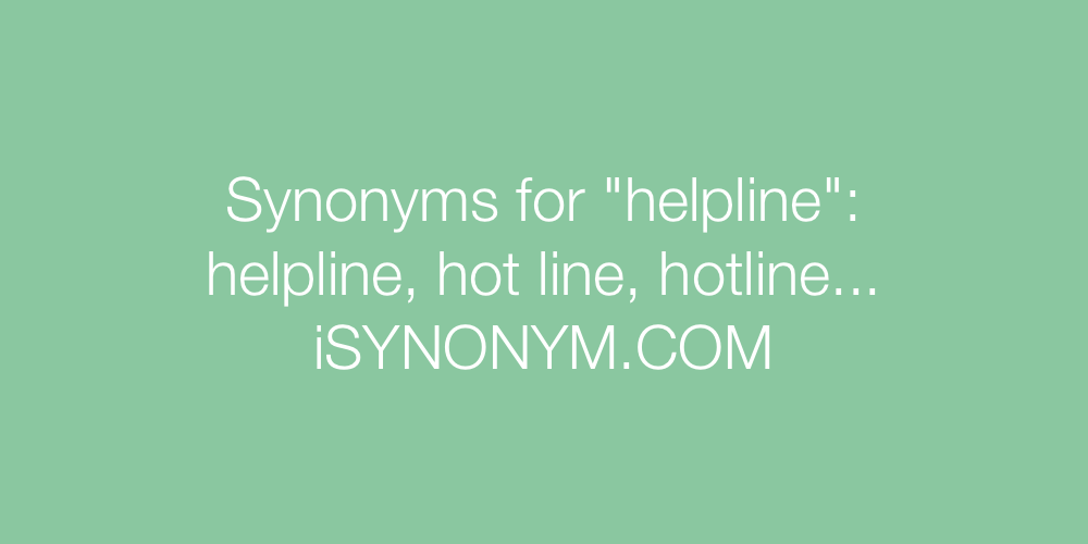 Synonyms helpline