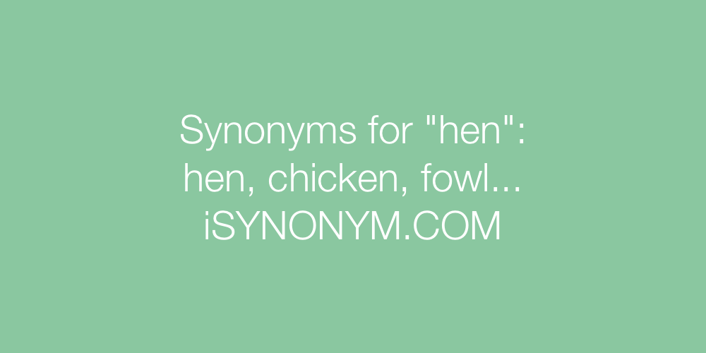 Synonyms hen