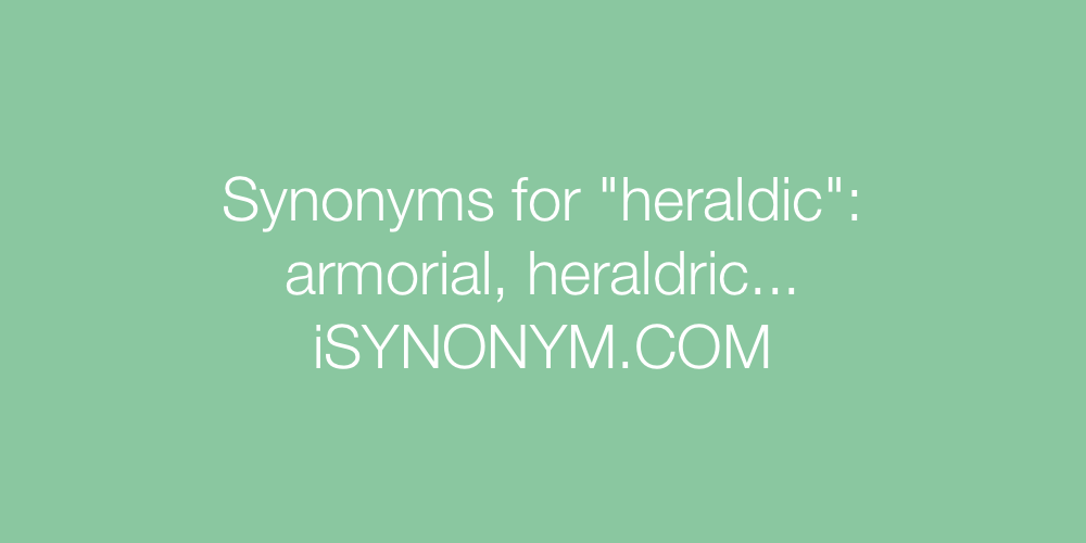 Synonyms heraldic