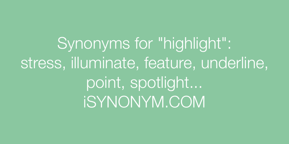 Synonyms highlight