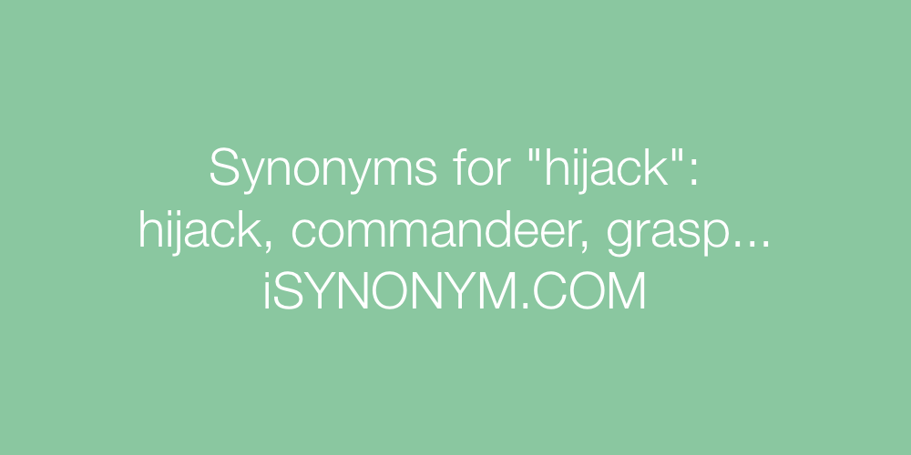 Synonyms hijack