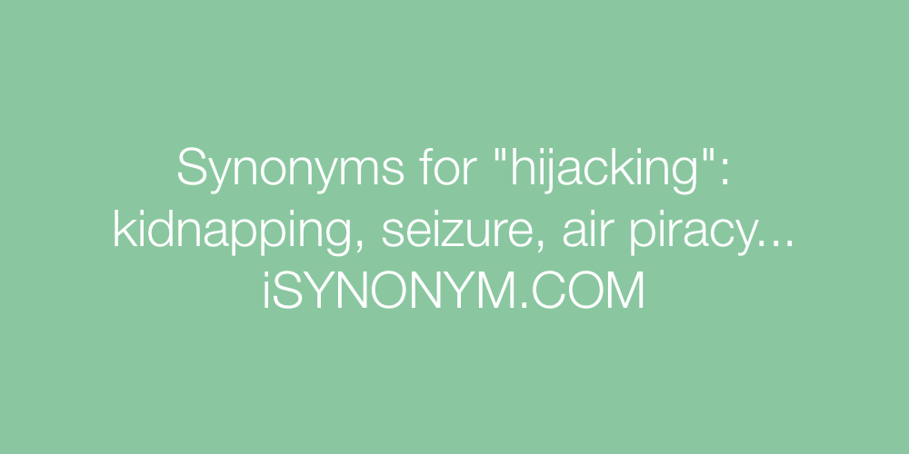 Synonyms hijacking