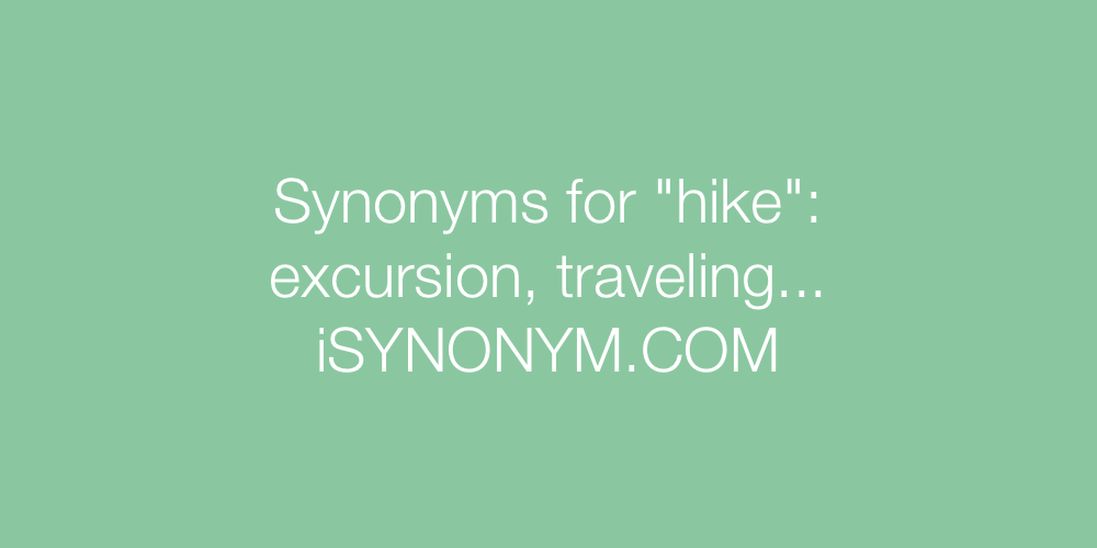 Synonyms hike