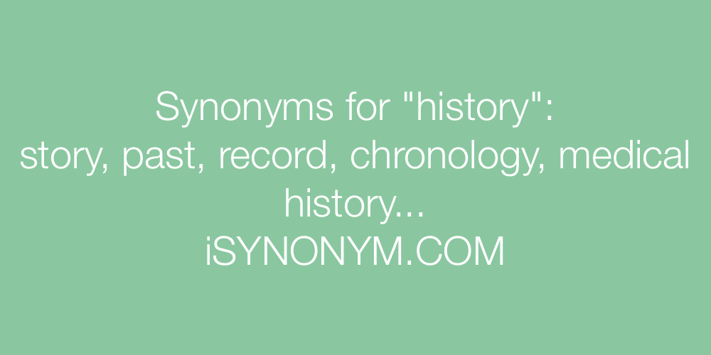 Synonyms history