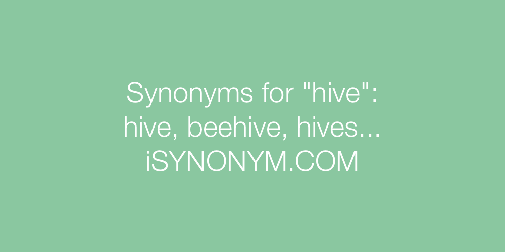 Synonyms hive