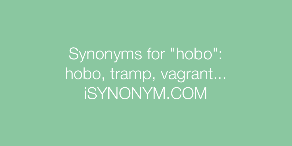 Synonyms hobo