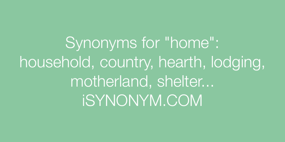 Synonyms home