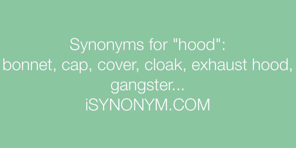 Synonyms hood