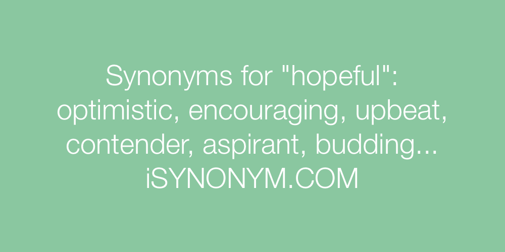 Synonyms hopeful