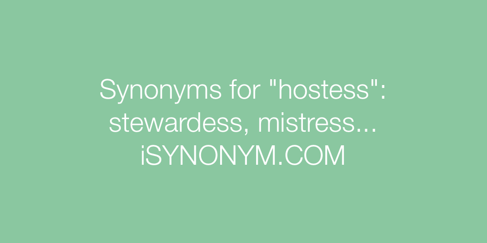 Synonyms hostess