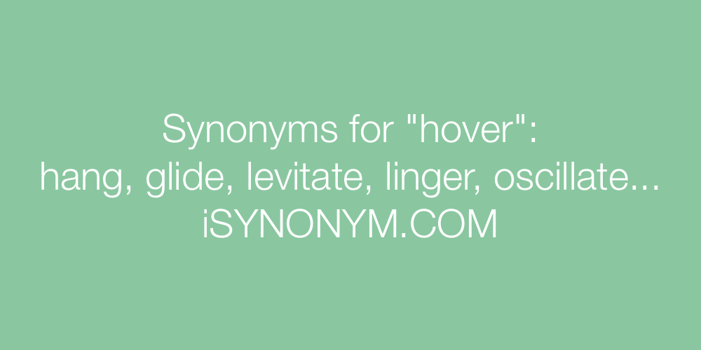 Synonyms hover